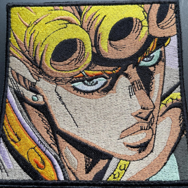 Jojo’s Bizarre Adventure Anime Embroidery Design stitched by a customer