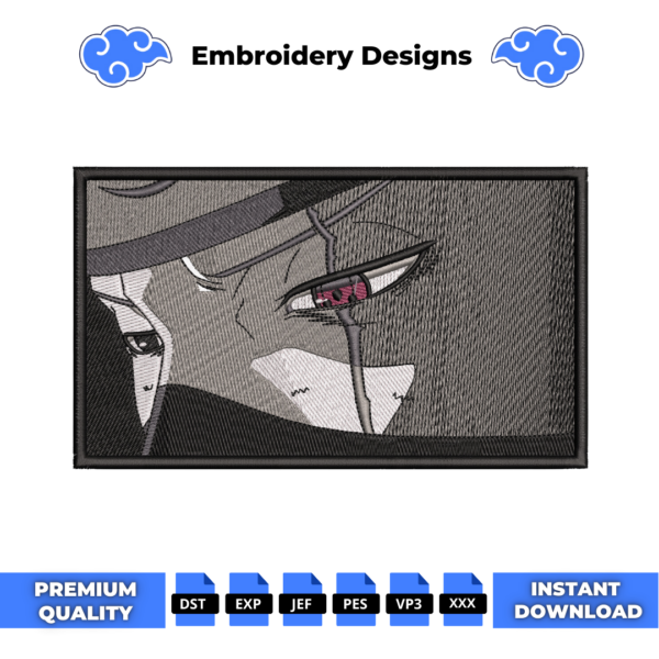 Kakashi Embroidery Design