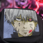 Ken Kaneki Boxed Anime Embroidery Design stitched by a customer
