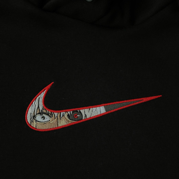 Ken Kaneki Eyes Swoosh Embroidery Design stitched by a customer