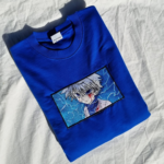 Killua Boxed Embroidery Design stitched by a customer