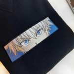 Killua Eyes Anime Embroidery Design stitched by a customer