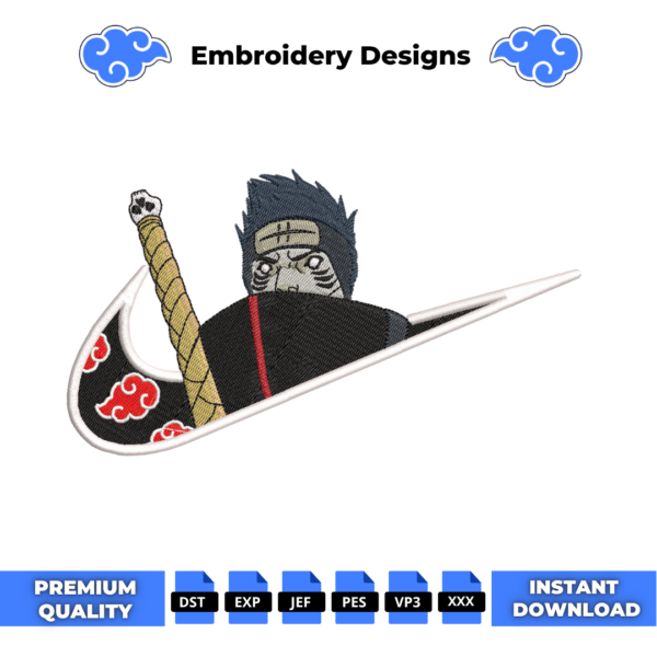 Kisame Hoshigaki Embroidery Design