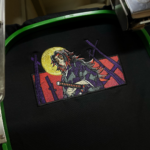 Kokushibo Embroidery Design stitched by a customer