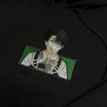 Levi Ackerman Boxed Anime Embroidery Design stitched by a customer