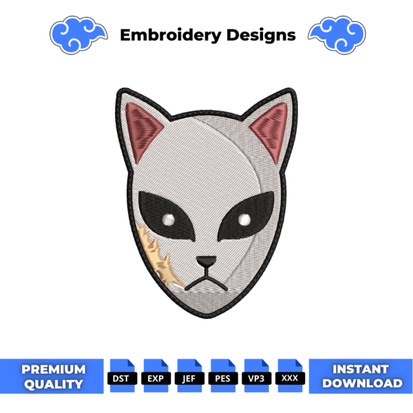 Mask Sabito Embroidery Design