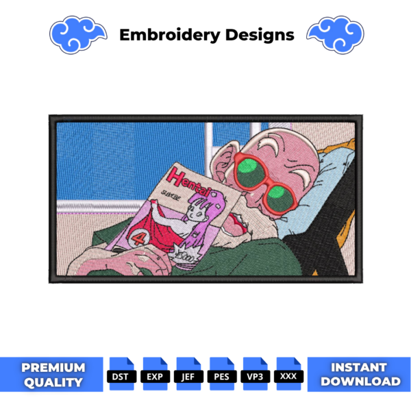 Master Roshi Embroidery Design