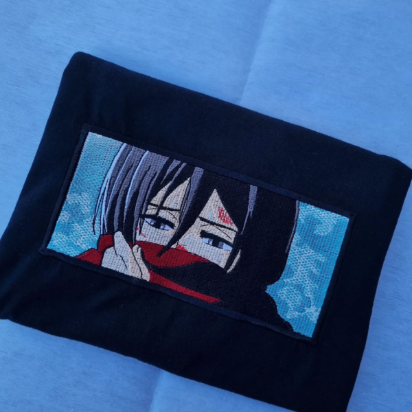 Mikasa Embroidery Design stitched by a customer