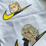 Mikey Swoosh Tokyo Revengers Embroidery Design stitched by a customer