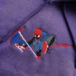 Miles Morales Swoosh Embroidery Design stitched by a customer