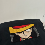 Monkey D Luffy Embroidery Design stitched by a customer