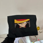 Monkey D Luffy Embroidery Design stitched by a customer