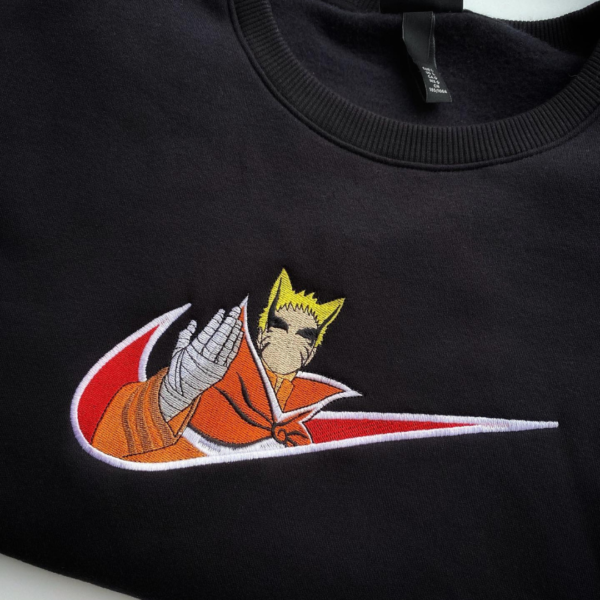 Naruto Baryon Swoosh Embroidery Design stitched by a customer
