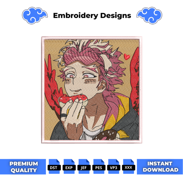 Natsu Boxed Embroidery Design