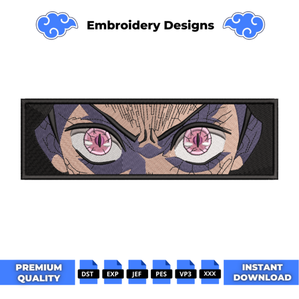 Nezuko Eyes Embroidery Design