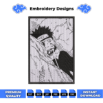 Obito Crying Embroidery Design
