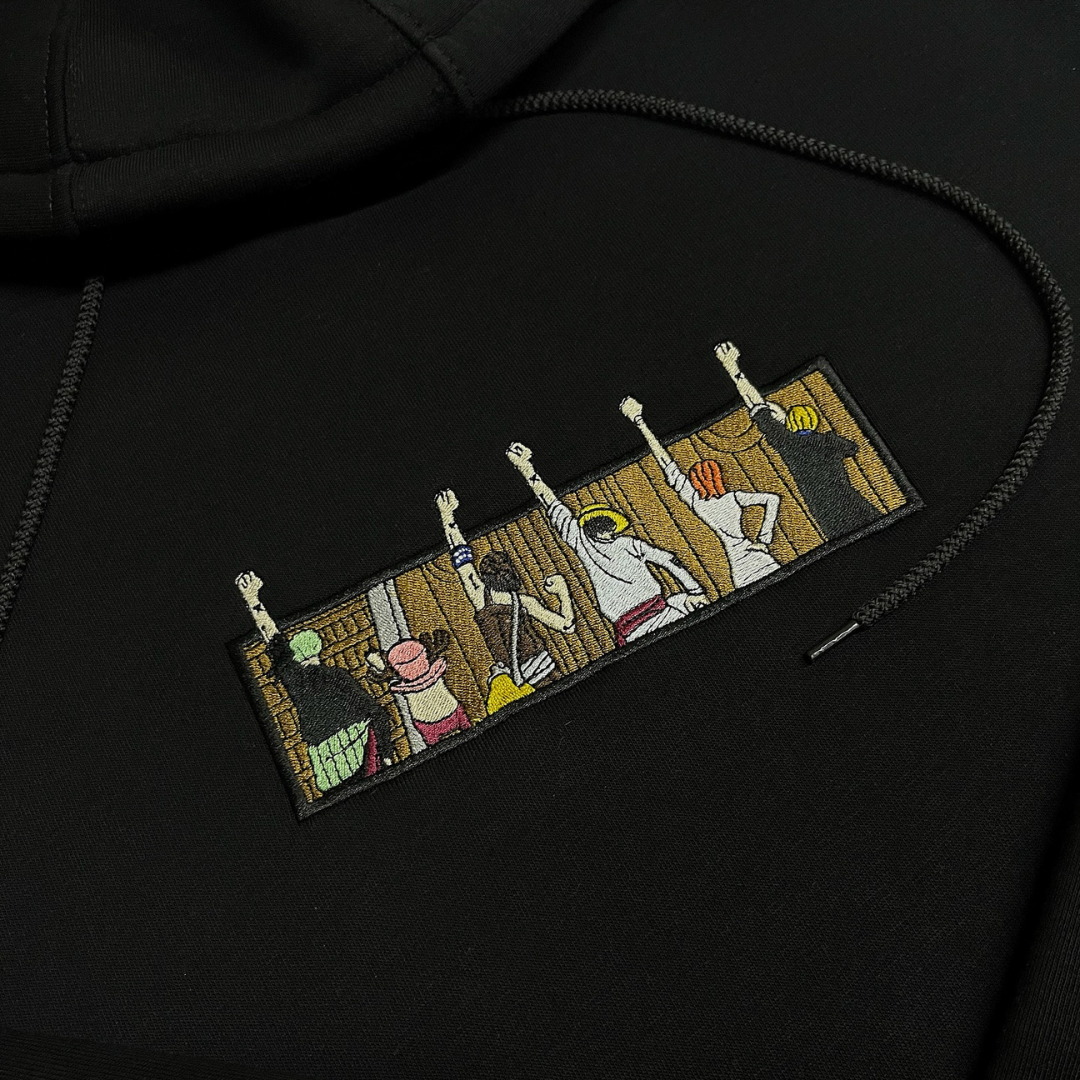One Piece sign of fellowship embroidery design stitched by a customer