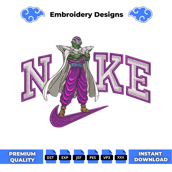 Piccolo Swoosh Embroidery Design