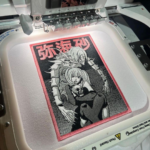 Rem and Misa Amane Embroidery Design stitched by a customer