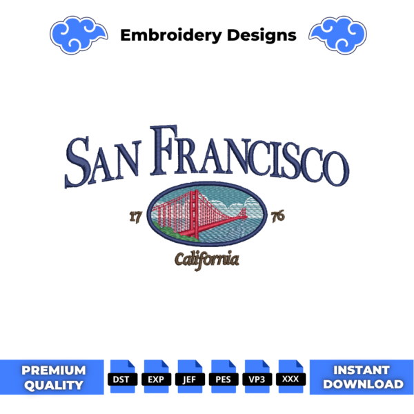 San Francisco Embroidery Design
