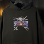 Satoru Gojo Boxed Embroidery Design stitched by a customer