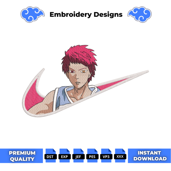 Seijuro Akashi Swoosh Embroidery Design