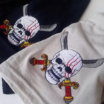 Shanks Logo Embroidery Design stitched by a customer