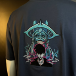 Solo Leveling and Sword Logo Embroidery Design stitched by a customer