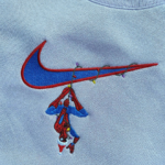 Spiderman Christmas Embroidery Design stitched by a customer