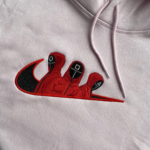 Squid Game Swoosh Embroidery Design stitched by a customer
