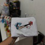 Tanjiro Demon Slayer Embroidery Design stitched by a customer