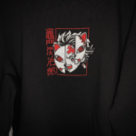 Tanjiro Mask Embroidery Design stitched by a customer