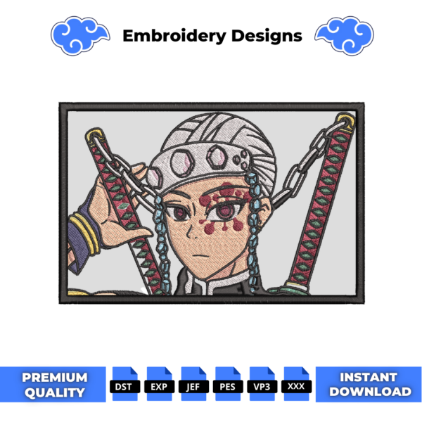 Tengen Boxed Anime Embroidery Design