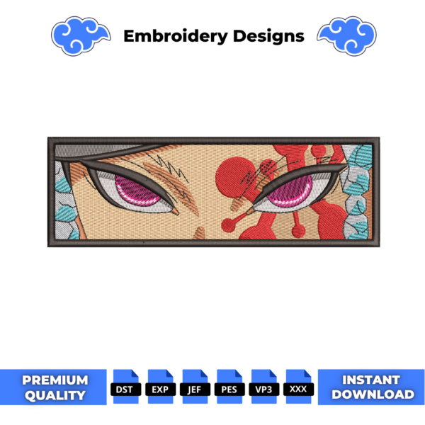 Tengen Uzui Eyes Embroidery Design