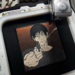 Toji Gun Embroidery Design stitched by a customer