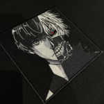 Tokyo Ghoul Mask Boxed Embroidery Design stitched by a customer