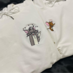 Tom and Jerry 2 Embroidery Design stitched by a customer