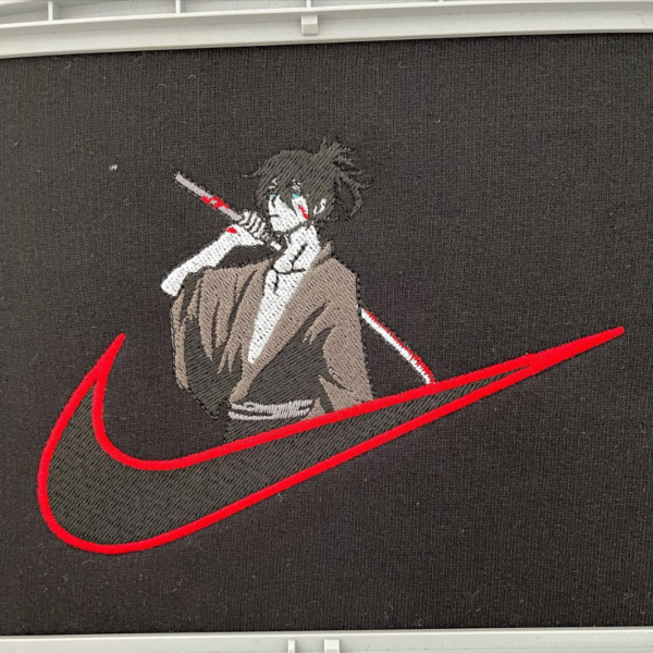 Yato Swoosh Embroidery Design stitched by a customer