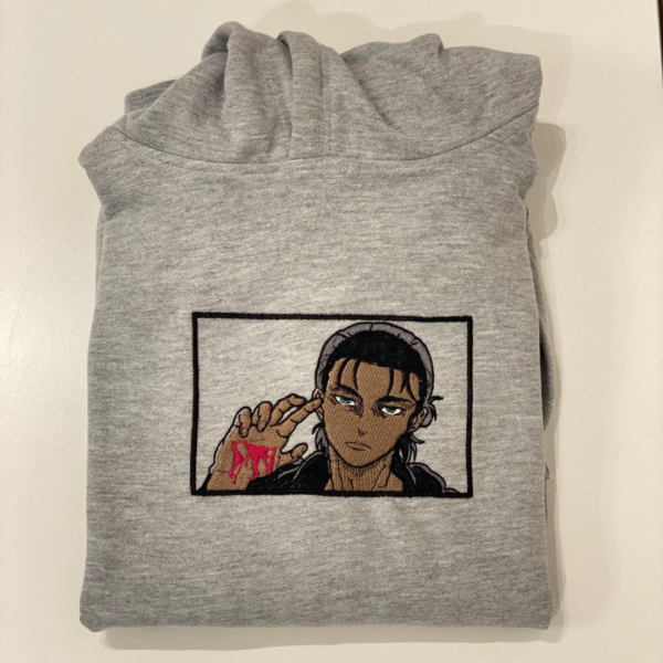 Yeager Eren Embroidery Design stitched by a customer