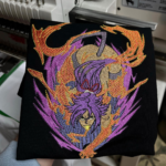 Yoruichi Embroidery Design stitched by a customer