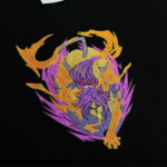 Yoruichi Embroidery Design stitched by a customer