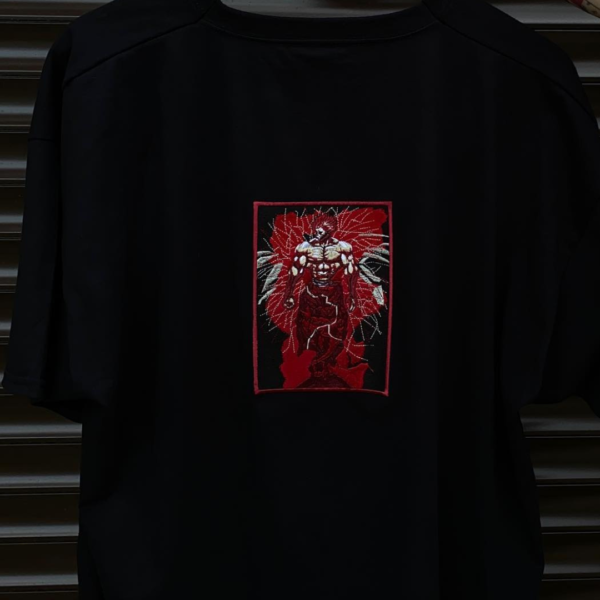 Yujiro Hanma Boxed Embroidery Design stitched by a customer