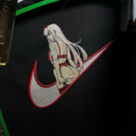Zero Two Embroidery Design stitched by a customer