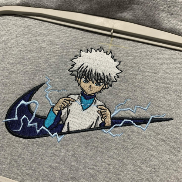 Zoldyck Killua Embroidery Design stitched by a customer