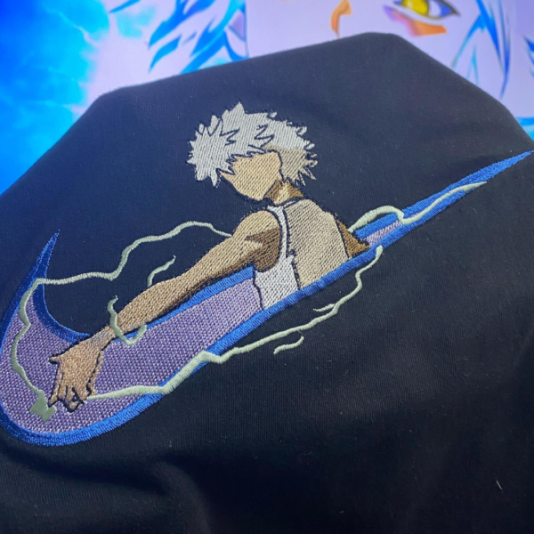 Zoldyck Killua Swoosh Embroidery Design stitched by a customer