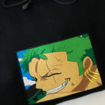 Zoro Smile Embroidery Design stitched by a customer