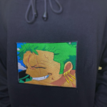 Zoro Smile Embroidery Design stitched by a customer