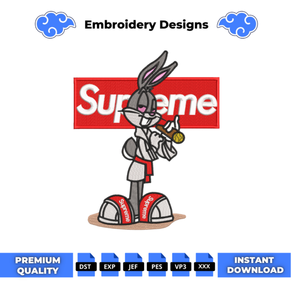 Bugs Bunny Supreme Embroidery Design