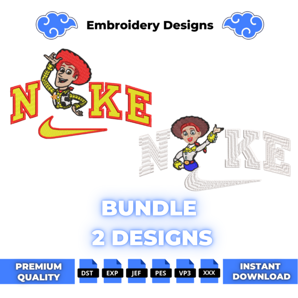 Bundle Woody and Jessie Embroidery Designs