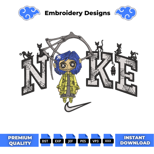 Coraline Embroidery Design